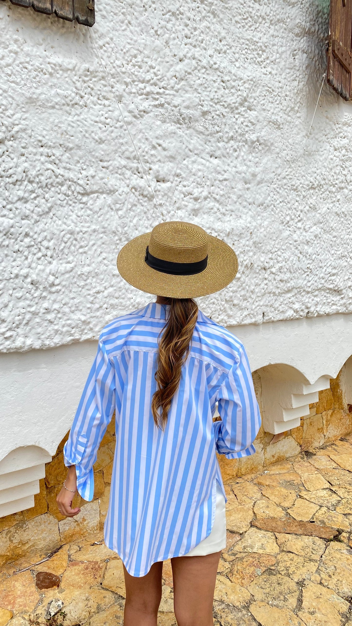 Camisa Amalfi en Azul Cielo