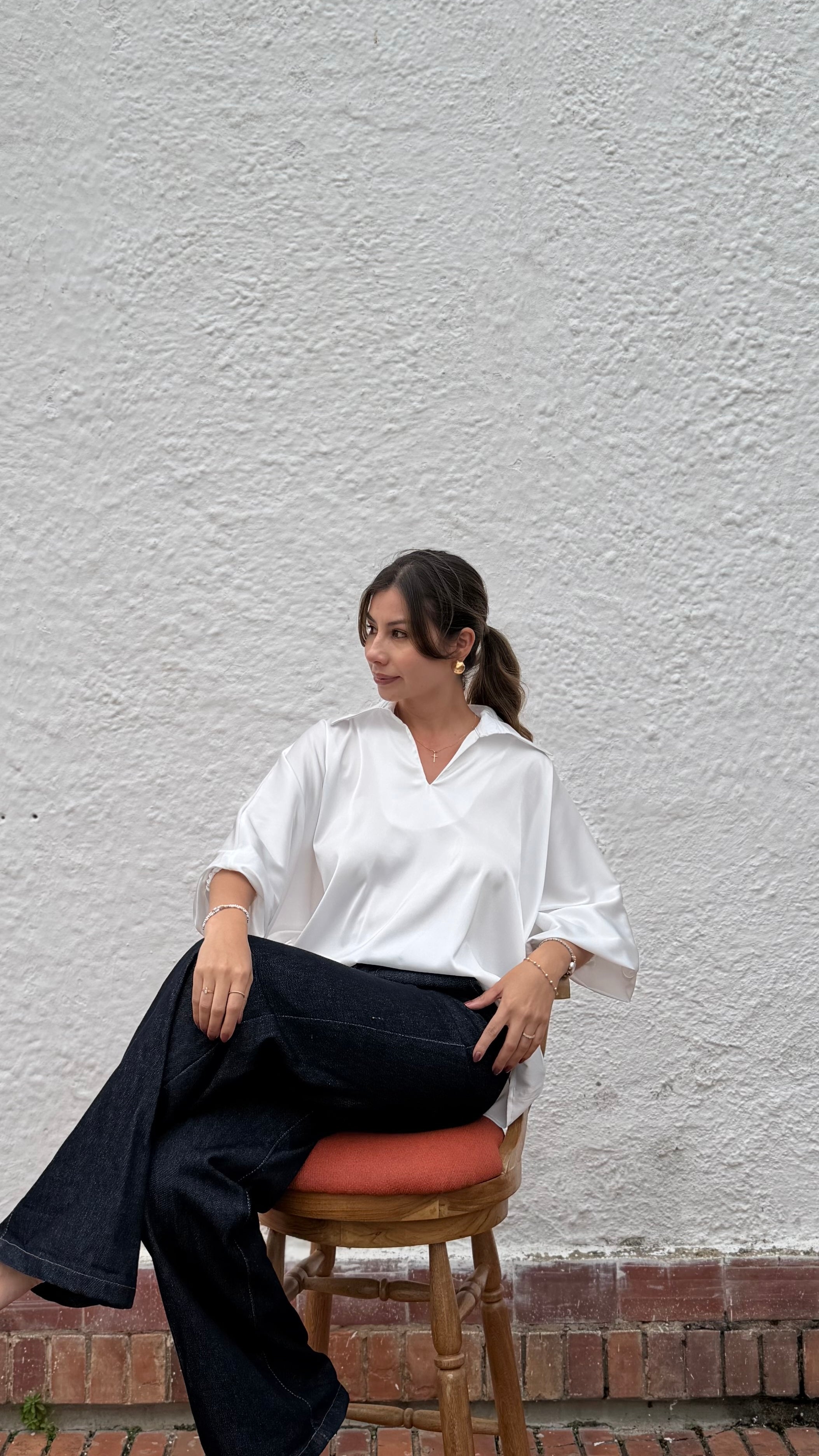 Stella White Blouse