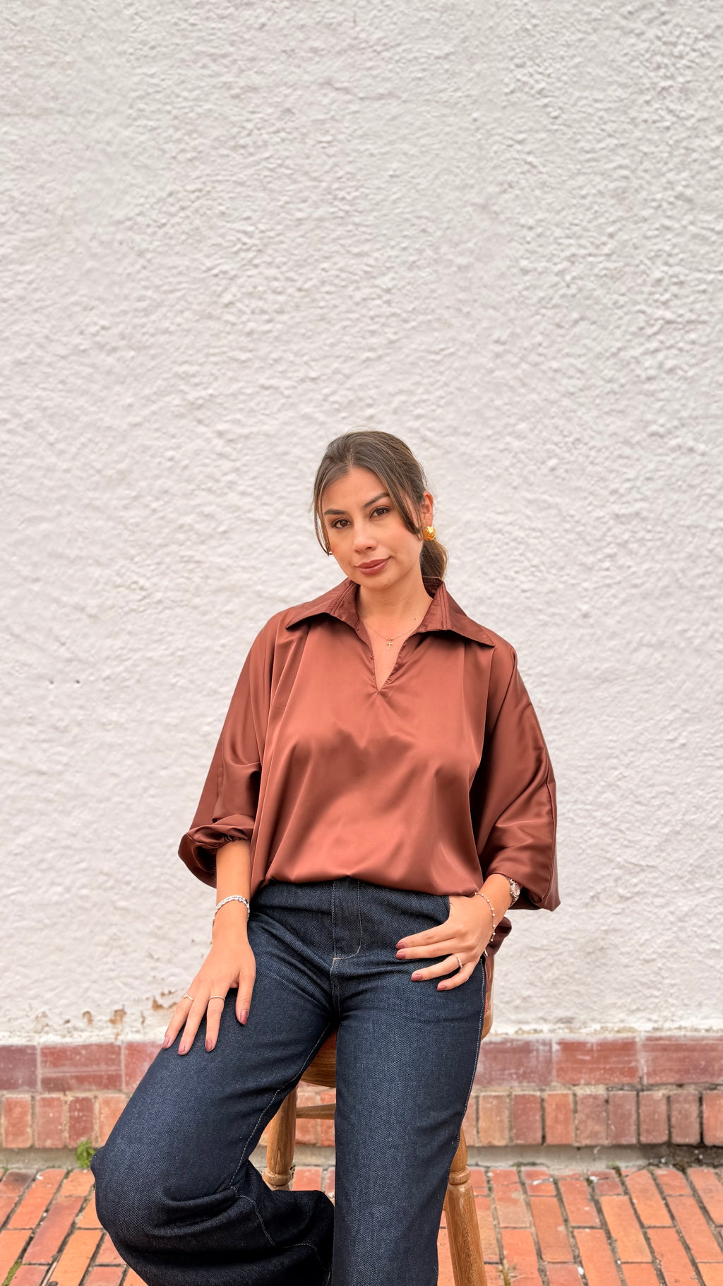 Stella Brown Blouse