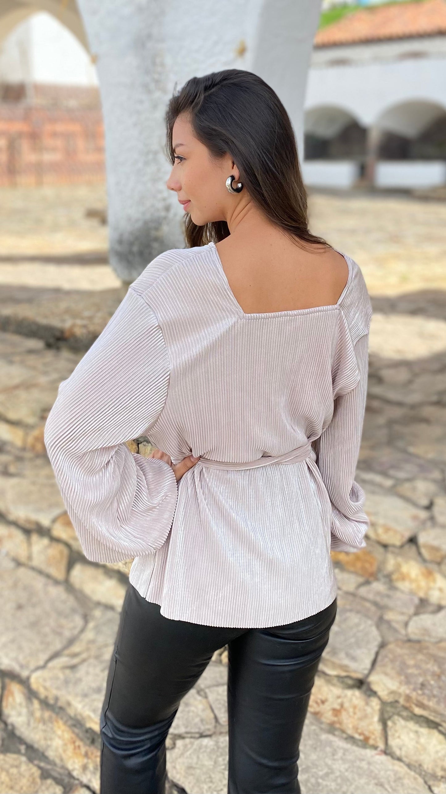 Blusa Velvet Plata