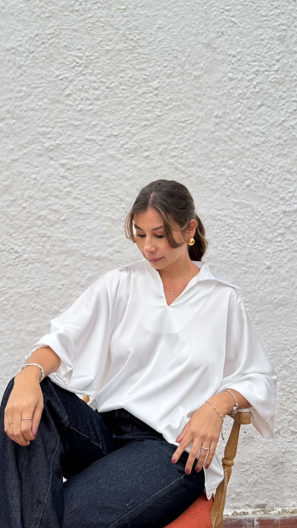 Stella White Blouse