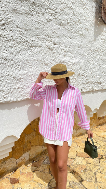 Camisa Amalfi en Rosa Pastel