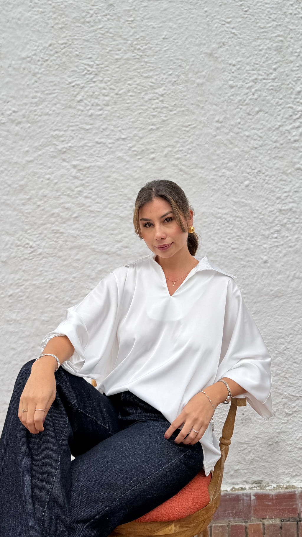 Stella White Blouse
