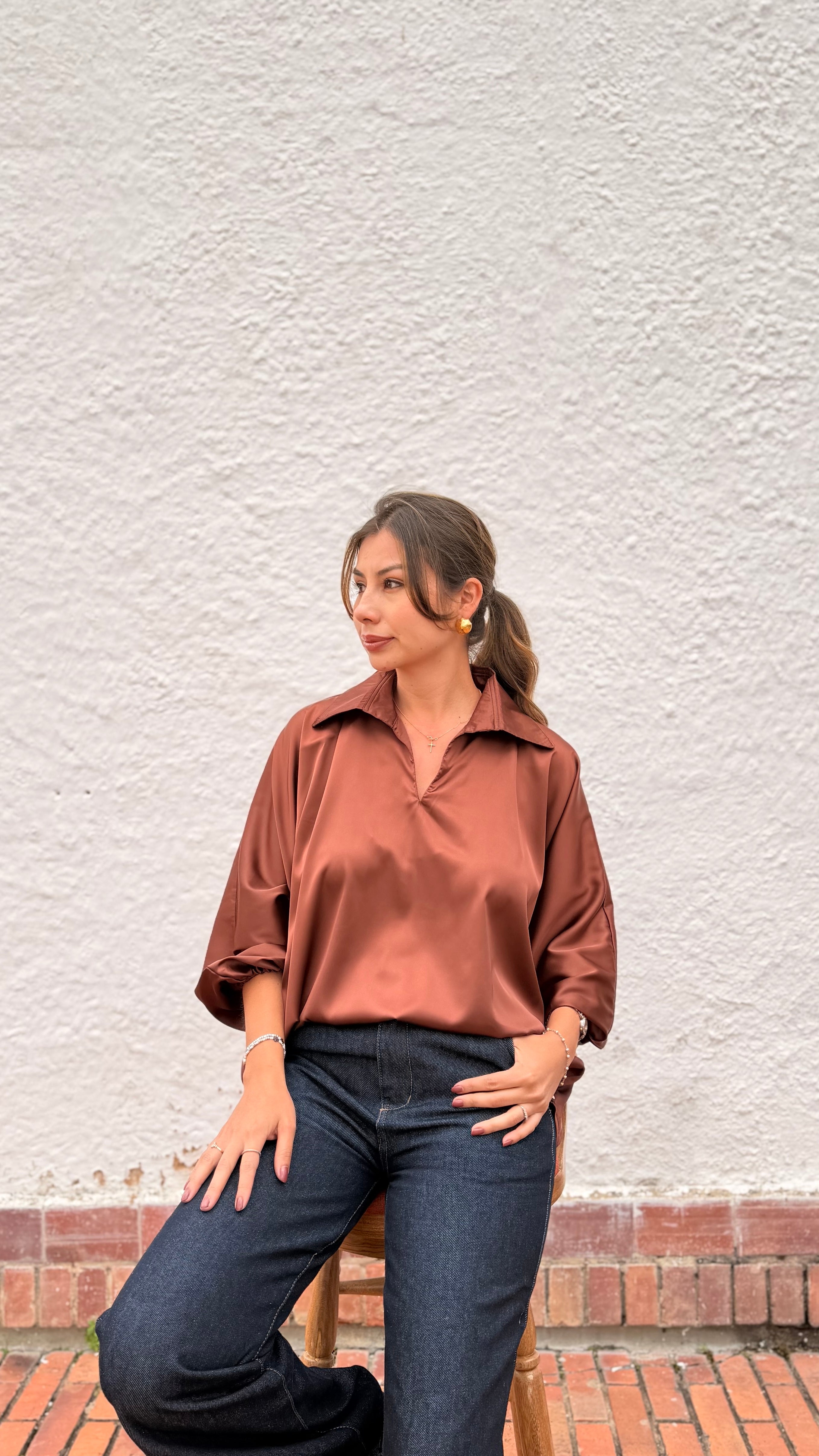 Stella Brown Blouse