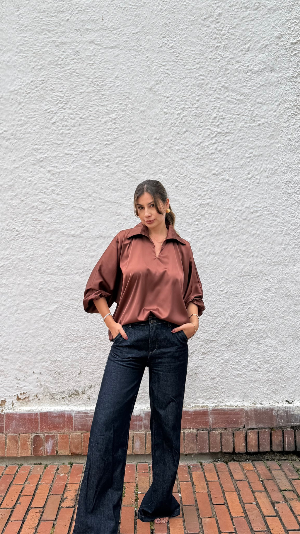 Stella Brown Blouse