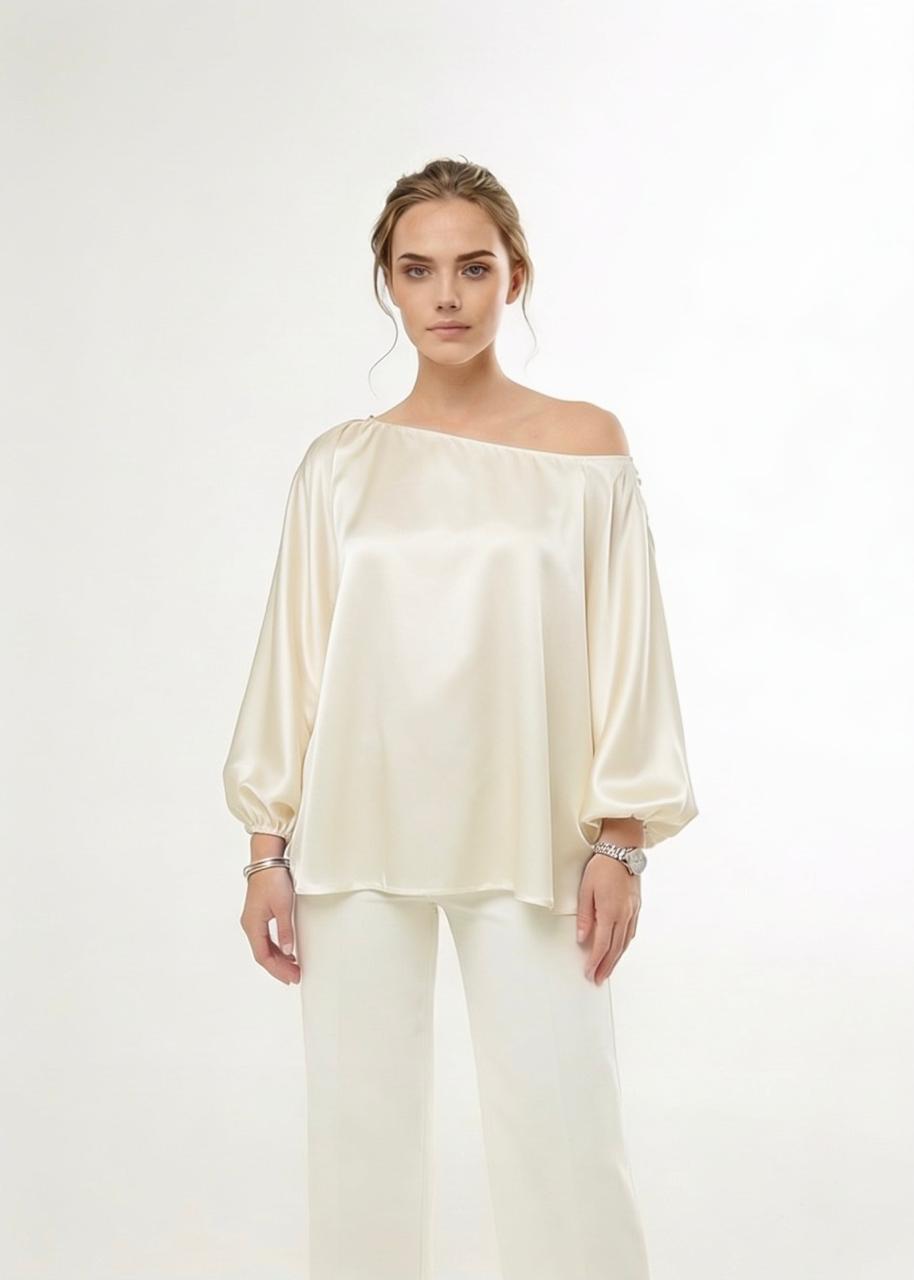 IVORY CAPRI BLOUSE