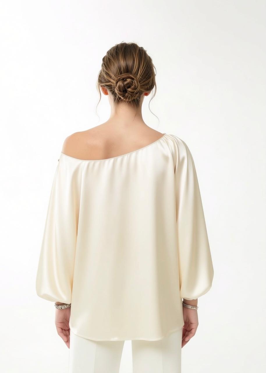 IVORY CAPRI BLOUSE