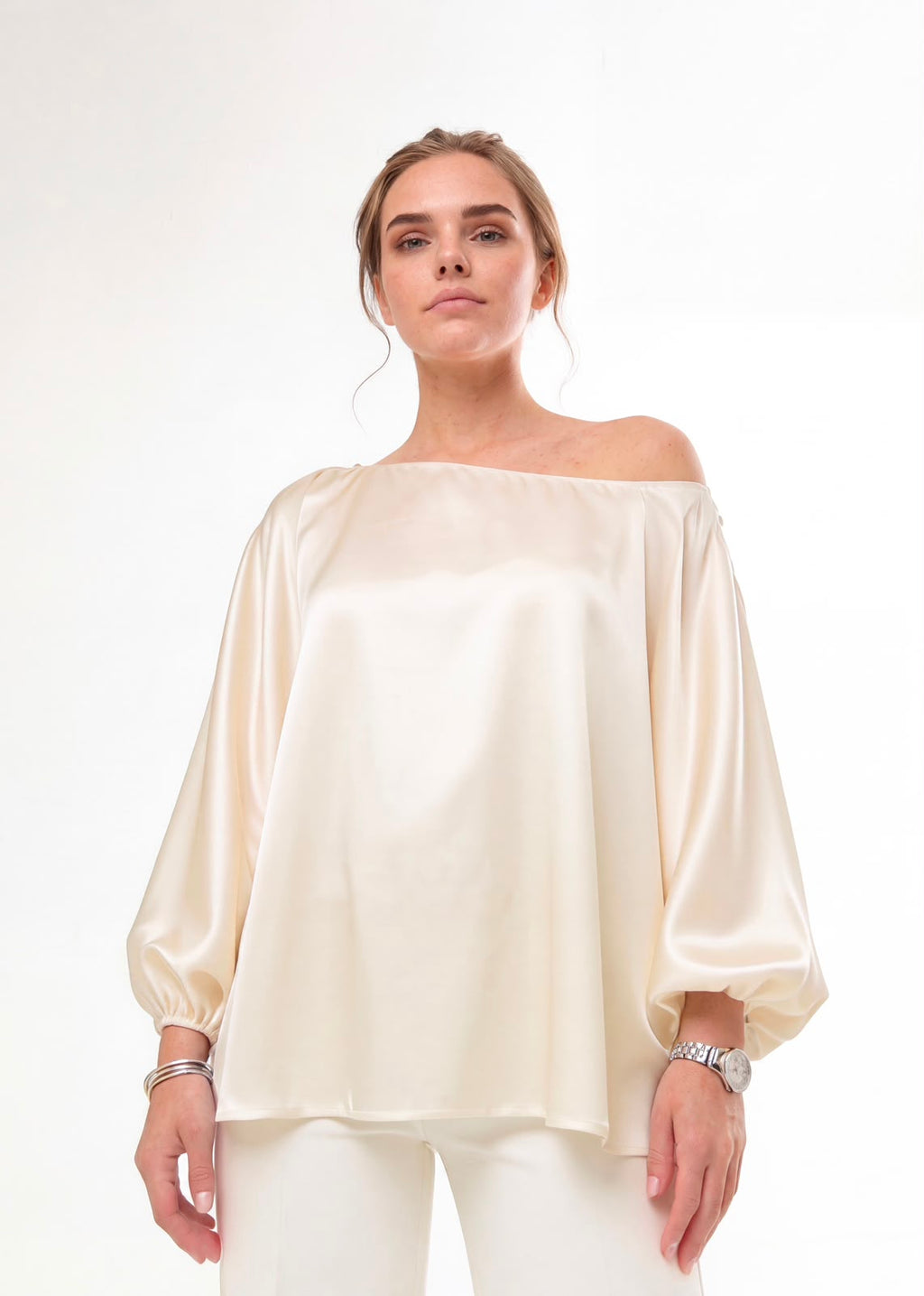 IVORY CAPRI BLOUSE