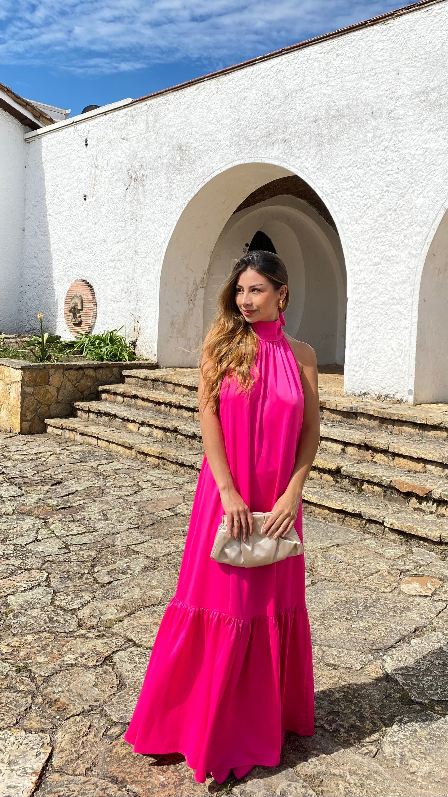 Vestido Atenea Fucsia