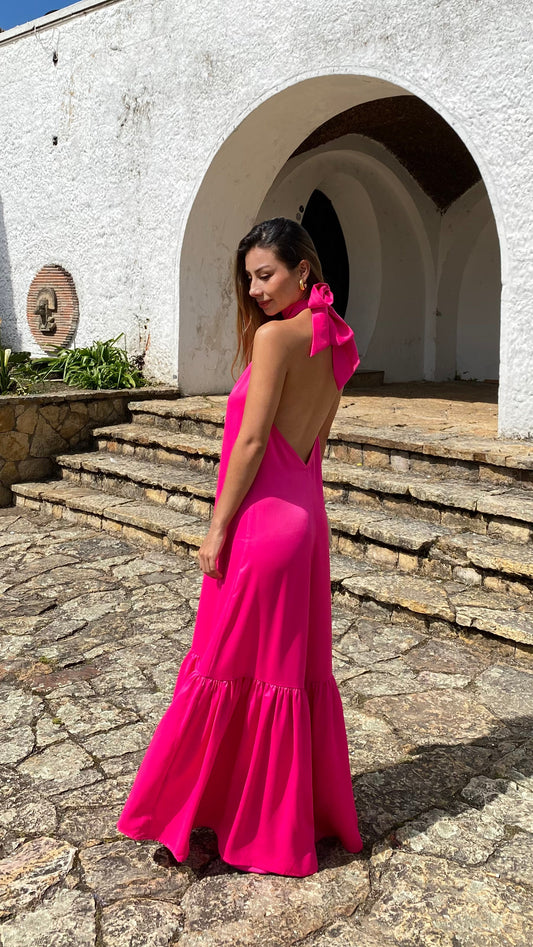 Vestido Atenea Fucsia