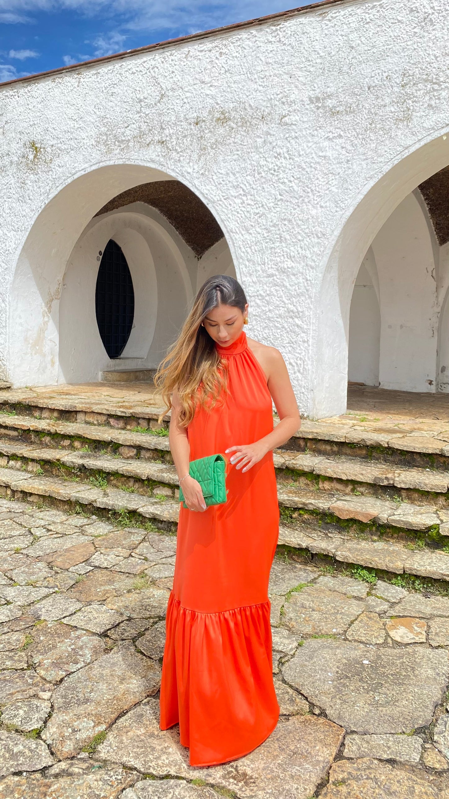 Vestido Atenea Naranja